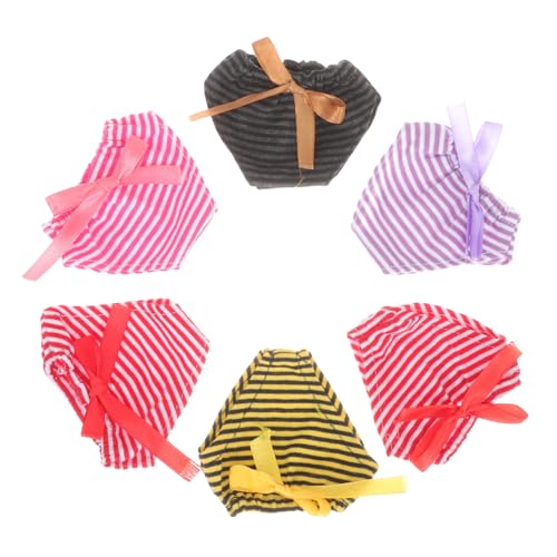 SOIMISS 6 Stück Teiliges Puppenunterwäsche für Mädchenpuppen Elastische Wiederverwendbare Unterhosen Kindgerechte Mini Unterwäsche für Babypuppen Zufällige Farbe von SOIMISS