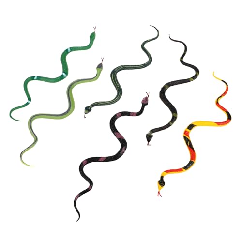 SOIMISS 6 Stück Teiliges Realistische Plastik Schlangenfiguren Flexibel Biegsame Reptilien Deko für Halloween Streiche und Heimdekoration Detailgetreue Tiermodelle für Vielseitige SOIMISS 6 Stück Teiliges Realistische Plastik Schlangenfiguren Flexibel Biegsame Reptilien Deko für Halloween Streiche und Heimdekoration Detailgetreue Tiermodelle für Vielseitige von SOIMISS