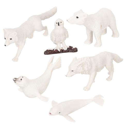 SOIMISS 6 Stück Teiliges Realistischer Wildtier Modelle aus Robustem Abs Pädagogisches Kinderspielzeug für Outdoor und Indoor Lernen Lebendige Tierfiguren Vorstellungskraft und von SOIMISS
