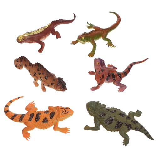 SOIMISS 6 Stück Teiliges Realistisches Eidechsen Modellspielzeug aus Detailgetreue Reptilienfiguren für Sammeln und Dekorieren Pädagogisches für Jungen und Mädchen Ab Jahren SOIMISS 6 Stück Teiliges Realistisches Eidechsen Modellspielzeug aus Detailgetreue Reptilienfiguren für Sammeln und Dekorieren Pädagogisches für Jungen und Mädchen Ab Jahren von SOIMISS