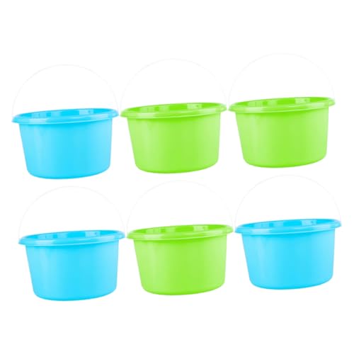 SOIMISS 6 Stück Teiliges Sandspielzeug Bunte Mini Strand Eimer Leicht und Kreativ für Draußen Strand Garten für Jungen und Mädchen Zufällige Farbe Zufällige Farbe von SOIMISS