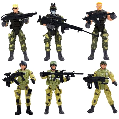 SOIMISS 6 Stück Teiliges Special Forces aus Kunststoff Bewegliche Figuren mit Abnehmbaren Köpfen und Beinen Interaktives Rollenspiel für Jungen und Mädchen Ab Jahren Fördert Wissen und SOIMISS 6 Stück Teiliges Special Forces aus Kunststoff Bewegliche Figuren mit Abnehmbaren Köpfen und Beinen Interaktives Rollenspiel für Jungen und Mädchen Ab Jahren Fördert Wissen und von SOIMISS
