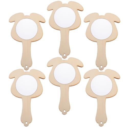 SOIMISS 6 Stück Teiliges Unvollendeter Holz handspiegel für DIY Bastelset zum Bemalen und Gestalten Kreative Holzspiegel für Mädchen zum Basteln und Hand Auge koordination Fördern SOIMISS 6 Stück Teiliges Unvollendeter Holz handspiegel für DIY Bastelset zum Bemalen und Gestalten Kreative Holzspiegel für Mädchen zum Basteln und Hand Auge koordination Fördern von SOIMISS