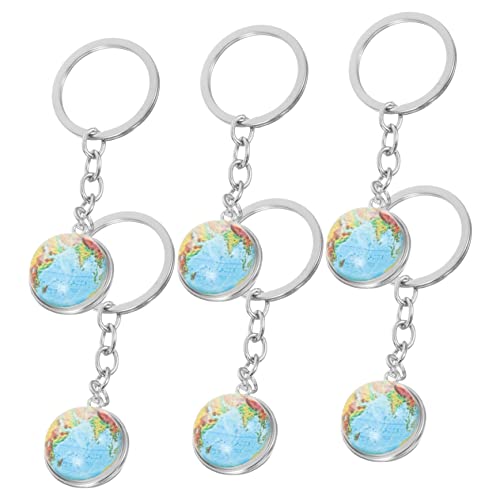 SOIMISS 6 Stück Teiliges Weltkugel Schlüsselanhänger Anhänger Design Kreative Schlüsselringe Leichte Pendants für Schlüssel Taschen und Geschenkideen von SOIMISS