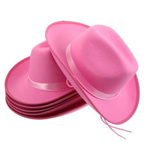 SOIMISS 6 Stück Western Cowboy Hut mit Ripsband Kostüm Zubehör für Jungen und Mädchen für Junggesellenabschiede und Themenfeiern von SOIMISS