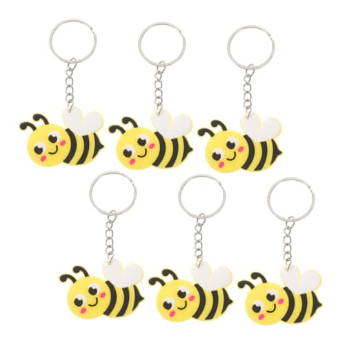 SOIMISS 6Stücke Cartoon Biene Schlüsselanhänger Niedliche Schlüsselanhänger Für Taschen Autos Und Anhänger Im Bienen Design von SOIMISS