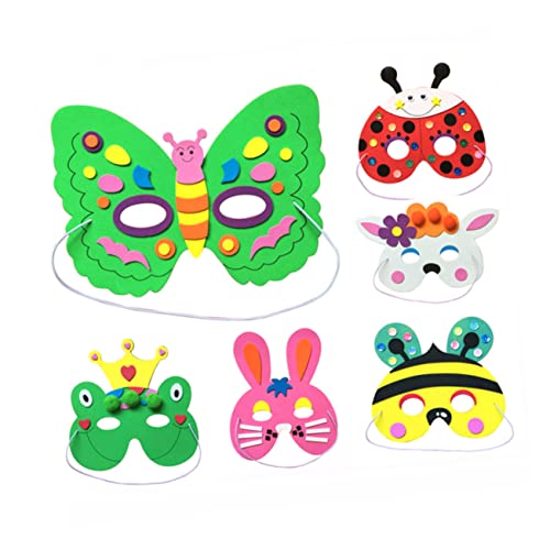 SOIMISS 6st Tanzperformance-tool Für Tiermaske Selber Machen Anziehmaske Tierische Maske Colorful von SOIMISS