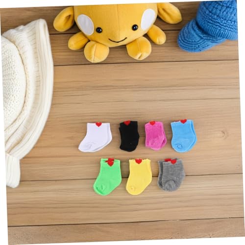 SOIMISS 7 Paare Puppensocken für American Doll Bunte Kleine Socken als Babypuppen Kostümzubehör Vielfarbige Puppenaccessoires für Rollenspiele und Anziehspaß SOIMISS 7 Paare Puppensocken für American Doll Bunte Kleine Socken als Babypuppen Kostümzubehör Vielfarbige Puppenaccessoires für Rollenspiele und Anziehspaß von SOIMISS