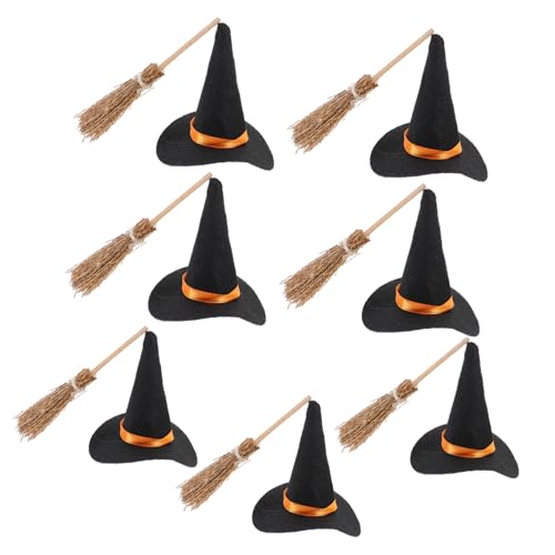 SOIMISS 7 Satz Mini-Hexenhut Halloween- Hexenhüte Tür Halloween-Weinflaschenhüte Miniatur Kostüm puppenkleidung Party Dekoration Besen kleine hexenhut Dekoration Hexenhut-Dekore Stoff SOIMISS 7 Satz Mini-Hexenhut Halloween- Hexenhüte Tür Halloween-Weinflaschenhüte Miniatur Kostüm puppenkleidung Party Dekoration Besen kleine hexenhut Dekoration Hexenhut-Dekore Stoff von SOIMISS
