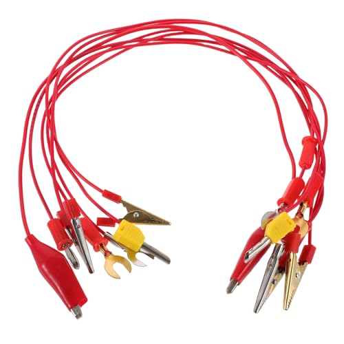 SOIMISS 7 Stück Teiliges Physik Labor Anschlusskabel mit Bananensteckern und Krokodilklemmen Schnelles Sicheres Verbindungskabel für Elektrische Schaltungen für Schüler und von SOIMISS
