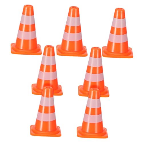 SOIMISS 7 Stück Teiliges Verkehrskegel für Miniatur Straßenschilder und Pylonen Pädagogisches Lernspielzeug für Kindergarten und Vorschule für Verkehrsunterricht und Rollenspiele SOIMISS 7 Stück Teiliges Verkehrskegel für Miniatur Straßenschilder und Pylonen Pädagogisches Lernspielzeug für Kindergarten und Vorschule für Verkehrsunterricht und Rollenspiele von SOIMISS