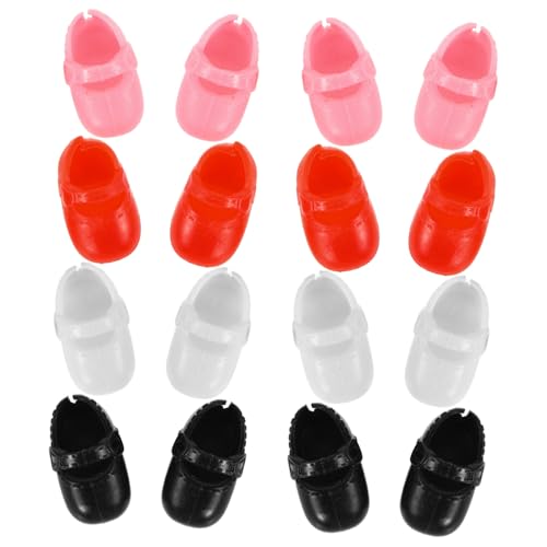 SOIMISS 8 Paare Mini Puppenschuhe für Puppen Flache Sandalen in Schwarz Rot Weiß Rosa Langlebige Miniatur Spielzeugschuhe für Puppenhaus und Zubehör SOIMISS 8 Paare Mini Puppenschuhe für Puppen Flache Sandalen in Schwarz Rot Weiß Rosa Langlebige Miniatur Spielzeugschuhe für Puppenhaus und Zubehör von SOIMISS