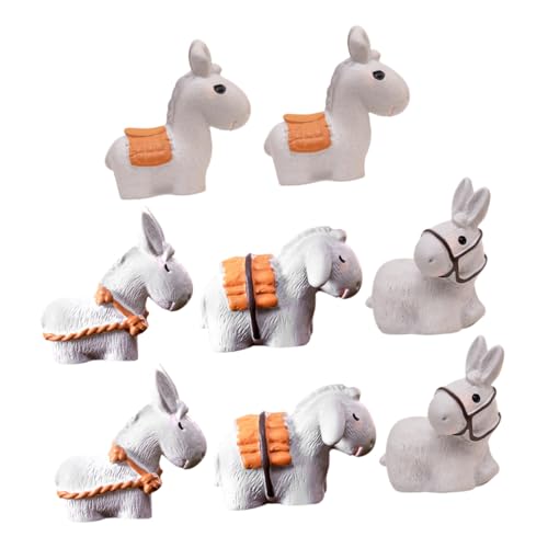 SOIMISS 8 Stück Esel-Ornamente Eselendekor Tiere Kaninchen Figur Haustier Hund Miniaturtier Im Garten Miniaturen Kuh Mini-Esel Miniatur-Esel Harz SOIMISS 8 Stück Esel-Ornamente Eselendekor Tiere Kaninchen Figur Haustier Hund Miniaturtier Im Garten Miniaturen Kuh Mini-Esel Miniatur-Esel Harz von SOIMISS