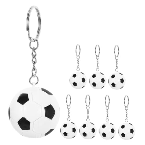 SOIMISS 8 Stück Fußball Schlüsselanhänger Fußball Schlüsselanhänger Kindertaschenanhänger Kleiner Anhänger Zubehör Anhänger Für Taschen von SOIMISS