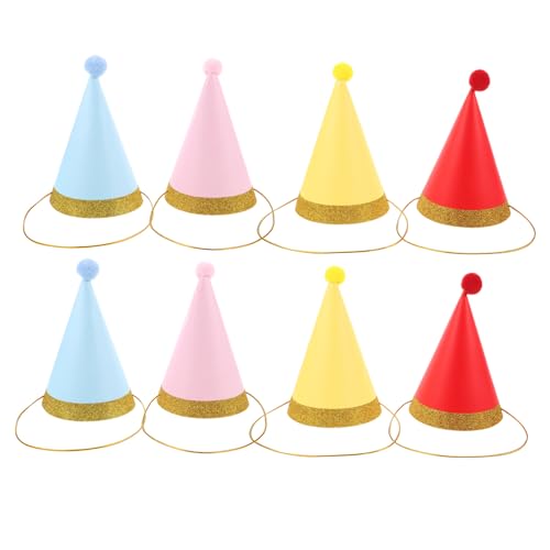 SOIMISS 8 Stück Teiliges Bunter Papier Geburtstagsmützen für Kleine Hunde und Katzen Festliche Partyhüte mit Pom Poms für Haustierfeiern Feiertage und Besondere Anlässe SOIMISS 8 Stück Teiliges Bunter Papier Geburtstagsmützen für Kleine Hunde und Katzen Festliche Partyhüte mit Pom Poms für Haustierfeiern Feiertage und Besondere Anlässe von SOIMISS