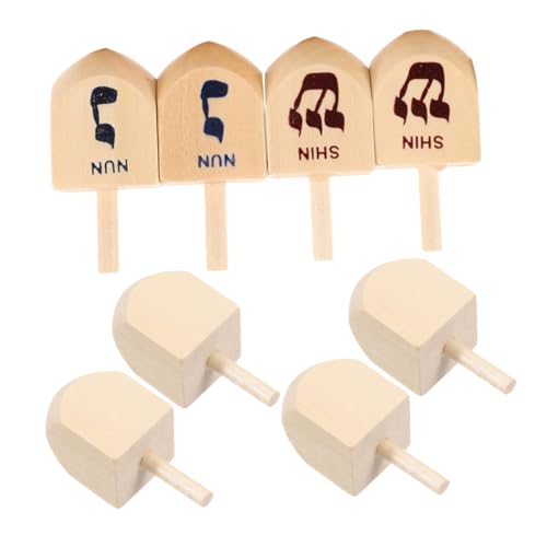 SOIMISS 8 Stück Teiliges Chanukka Holz Dreidel Bunte Buchstaben Kindersicheres Holzspielzeug Drehspielzeug für Hanukkah Partyspiele Basteln und Stressabbau SOIMISS 8 Stück Teiliges Chanukka Holz Dreidel Bunte Buchstaben Kindersicheres Holzspielzeug Drehspielzeug für Hanukkah Partyspiele Basteln und Stressabbau von SOIMISS