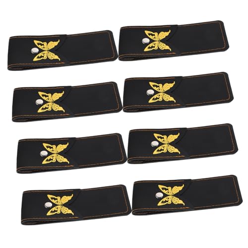 SOIMISS 8 Stück Teiliges Faux Leder Faltmesser Scheide mit Druckknopfverschluss Leichtes Cosplay Zubehör für Bühnenauftritte Rollenspiele und Anime Fans Schwarz von SOIMISS