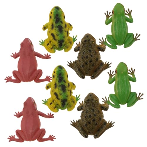 SOIMISS 8 Stück Teiliges Frosch Spielzeugset aus TPR Lebensechte Froschfiguren für und Dekorationen für Jungen und Mädchen von SOIMISS