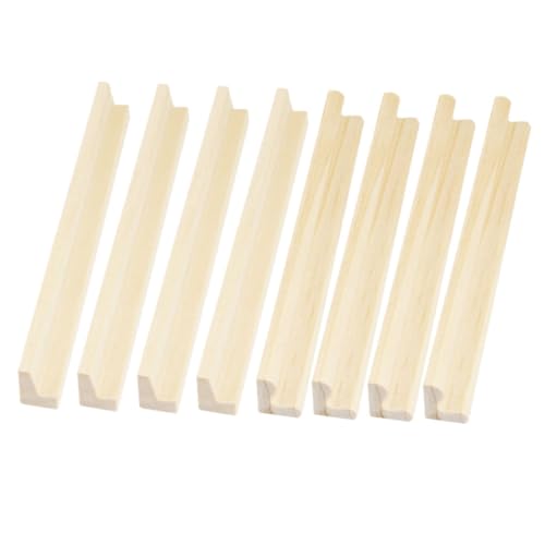 SOIMISS 8 Stück Teiliges Holz Domino Halter Set mit Holzständern für Domino Spielsteine und Buchstaben Stabile Holzablage als Kartenhalter und Bastel Dekoration für Spiel und Lernen von SOIMISS