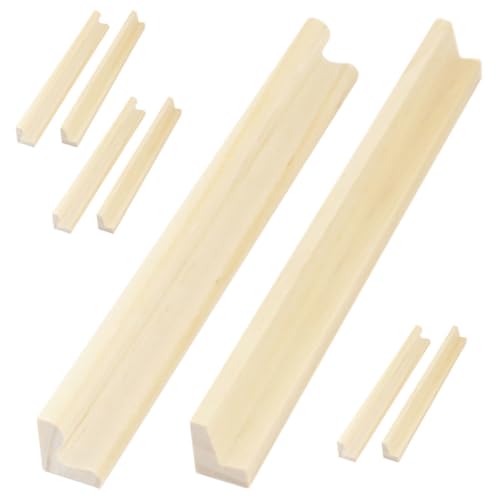 SOIMISS 8 Stück Teiliges Holz Domino Halter Ständer Multifunktionale Domino Basis für DIY Buchstaben Display Organisator Spielstein Halter Craft Zubehör von SOIMISS