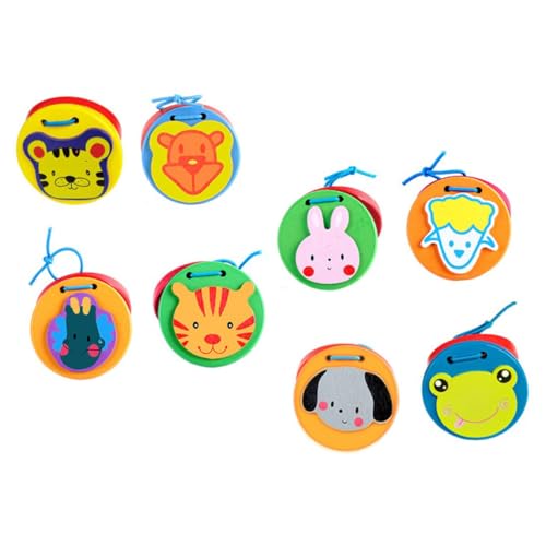 SOIMISS 8 Stück Teiliges Holz Kastagnetten Musikinstrument Cartoon Tiere Pädagogisch Fördernd Handliche Percussion Instrumente für Frühe Entwicklung SOIMISS 8 Stück Teiliges Holz Kastagnetten Musikinstrument Cartoon Tiere Pädagogisch Fördernd Handliche Percussion Instrumente für Frühe Entwicklung von SOIMISS
