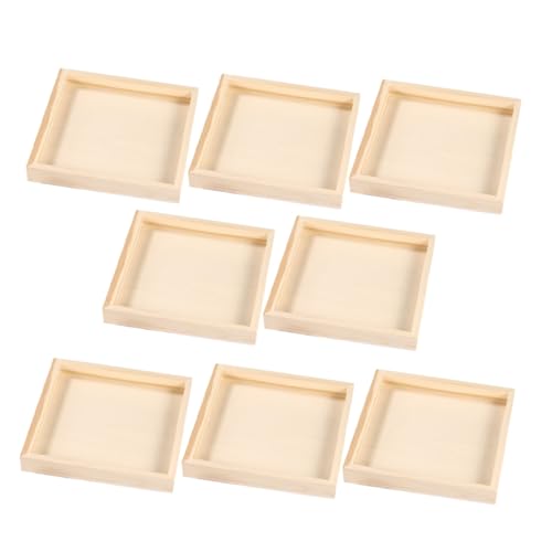 SOIMISS 8 Stück Teiliges Holztablett Unlackiert Puzzle Sortier Tray für Blockpuzzles Tragbarer Organizer aus Stabilem Holz für Nahtloses Zusammensetzen und Kreatives Basteln SOIMISS 8 Stück Teiliges Holztablett Unlackiert Puzzle Sortier Tray für Blockpuzzles Tragbarer Organizer aus Stabilem Holz für Nahtloses Zusammensetzen und Kreatives Basteln von SOIMISS
