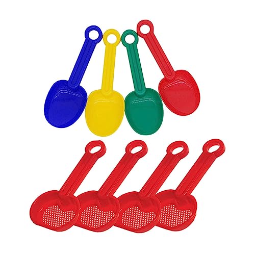 SOIMISS 8 Stück Teiliges Sandspielzeug für Leichte Schaufeln und Sandlöffel Bunte Kinderschaufeln für Strand Sandkasten und Outdoor Spiel Sicherer Robuster PP Materialmix Zufällige Farbe von SOIMISS