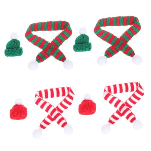 SOIMISS 8 Stück Teiliges Strickmützen und Mini Schal in Rot und Grün für Weinflaschen Weihnachtsdeko Handgestrickte Niedliche Flaschenaccessoires zur Festlichen Tisch und Baumdekoration SOIMISS 8 Stück Teiliges Strickmützen und Mini Schal in Rot und Grün für Weinflaschen Weihnachtsdeko Handgestrickte Niedliche Flaschenaccessoires zur Festlichen Tisch und Baumdekoration von SOIMISS