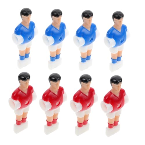 SOIMISS 8 Stück Teiliges Tischfußball Ersatzspieler Figuren aus Robustem Resin Ergonomisch Geformte Fußballspieler Rot und Blau Zubehör für Tischkicker Präzise Ballkontrolle Langlebig und von SOIMISS