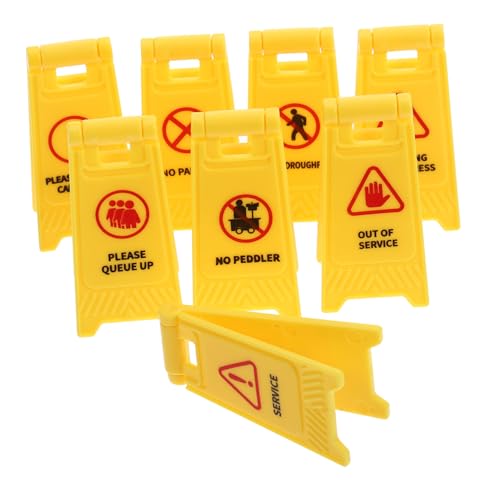 SOIMISS 8 Stück Teiliges Verkehrsschild Realistische Miniatur Warn und Baustellenschilder Robustes Kunststoffmaterial Pädagogisch für Geeignet für Jungen und Mädchen zum Spielerischen SOIMISS 8 Stück Teiliges Verkehrsschild Realistische Miniatur Warn und Baustellenschilder Robustes Kunststoffmaterial Pädagogisch für Geeignet für Jungen und Mädchen zum Spielerischen von SOIMISS