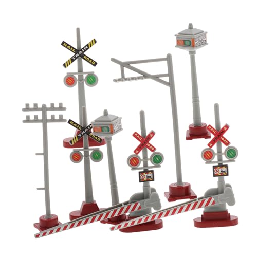 SOIMISS 8 Stück Teiliges mit Realistischen Verkehrszeichen und Signalstangen für Sandtisch Dekorationen und DIY Projekte für Modellbahnen und Familienaktivitäten SOIMISS 8 Stück Teiliges mit Realistischen Verkehrszeichen und Signalstangen für Sandtisch Dekorationen und DIY Projekte für Modellbahnen und Familienaktivitäten von SOIMISS