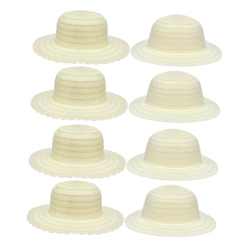SOIMISS 8stücke Diy Malset Für Junge Mädchen Leere Strohhüte Zum Kreativen Gestalten Für Bastelprojekte Und Zeichenaktivitäten Für Schule Und Zuhause von SOIMISS