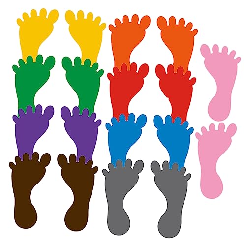 SOIMISS 9 Paare Bunte Fußabdruck Aufkleber für Kinderzimmer Fußbodenaufkleber für Kindergarten Spielräume Sport und Mehr Wasserfest und Langlebig Zufällige Farbe Zufällige Farbe von SOIMISS