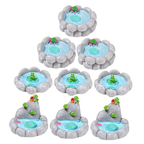 SOIMISS 9 Stück Teiliges Mini Teich aus Resin Lebendige Feengarten Dekoration Leichte Miniatur Deko für Heim und Schreibtisch Langlebige Mikro Landschaftsfiguren SOIMISS 9 Stück Teiliges Mini Teich aus Resin Lebendige Feengarten Dekoration Leichte Miniatur Deko für Heim und Schreibtisch Langlebige Mikro Landschaftsfiguren von SOIMISS