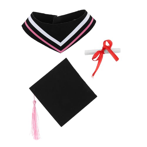 SOIMISS Abschlussbär-outfit Kuschelbär-tiermütze Kuscheltier Mütze Plüsch-abschlussoutfit Grad-hut- Bär Puppenkleidungszubehör Puppe-abschlusskappe Und -abschlusskleid Rosa Stoff SOIMISS Abschlussbär-outfit Kuschelbär-tiermütze Kuscheltier Mütze Plüsch-abschlussoutfit Grad-hut- Bär Puppenkleidungszubehör Puppe-abschlusskappe Und -abschlusskleid Rosa Stoff von SOIMISS