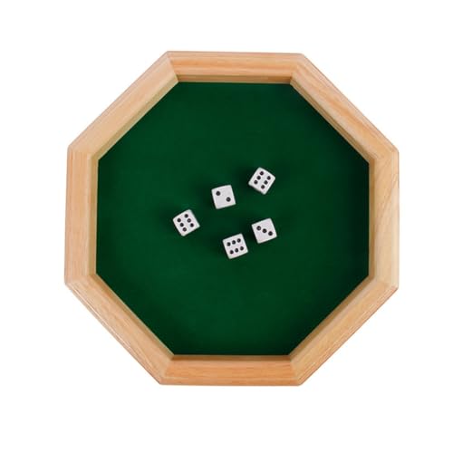 SOIMISS Achteckiges Würfelspiel mit Trinkfestem Wasserdichtem Brett Doppelseitigem Design für Partyspiele Ktv Bar und Gesellige Trinkrunden Tragbar und Einfach zu Bedienen von SOIMISS