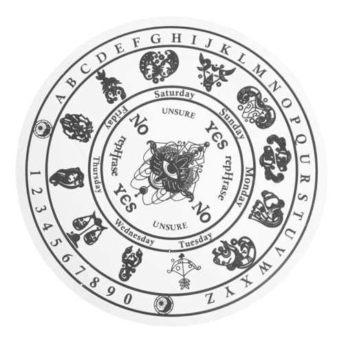 SOIMISS Acryl Pendelbrett für Wahrsagerei Handgefertigtes Altar Accessoire mit Kunstvollen Gravuren für Meditation und Partys Stilvolles Wohnaccessoire von SOIMISS