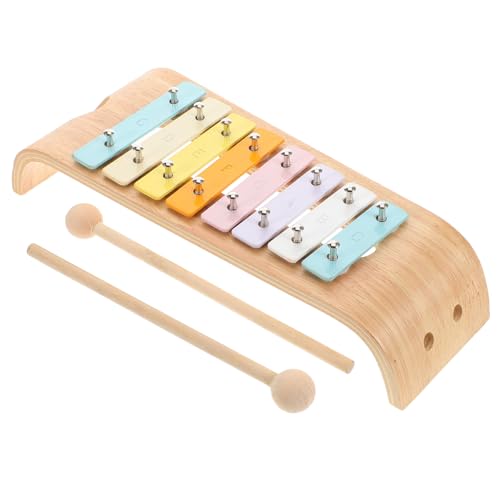 SOIMISS Aluminium Glockenspiel Töne Xylophon mit Beschrifteten Noten Montessori Musikinstrument für Frühe Musikalische Bildung Langlebig und Leicht Erlernbar für Kleinkinder von SOIMISS