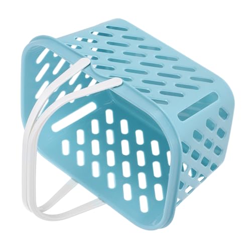 SOIMISS Aufbewahrungskorbspielzeug einkaufskorb ablagekörbe Decor schulm Miniaturkorb stule klein Mini-Korb- Zubehör für Puppenhäuser Mini-Hauskorb Mini-Aufbewahrungskorb Plastik Blue von SOIMISS