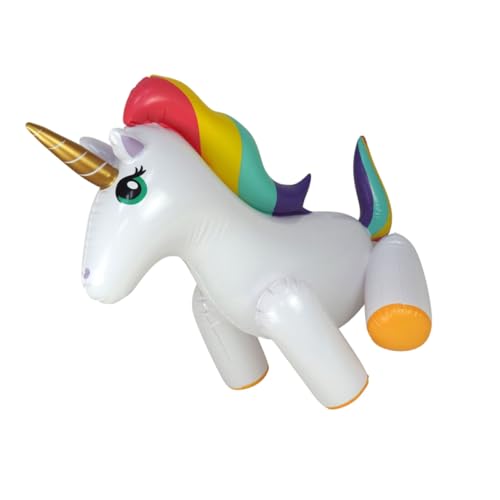 SOIMISS Aufblasbarer Einhorn Gartensprinkler Wasserspielzeug für PVC Outdoor Rasen Wassersprenger Lustiger Sommer Wasserspaß für Kleinkinder und Garten SOIMISS Aufblasbarer Einhorn Gartensprinkler Wasserspielzeug für PVC Outdoor Rasen Wassersprenger Lustiger Sommer Wasserspaß für Kleinkinder und Garten von SOIMISS