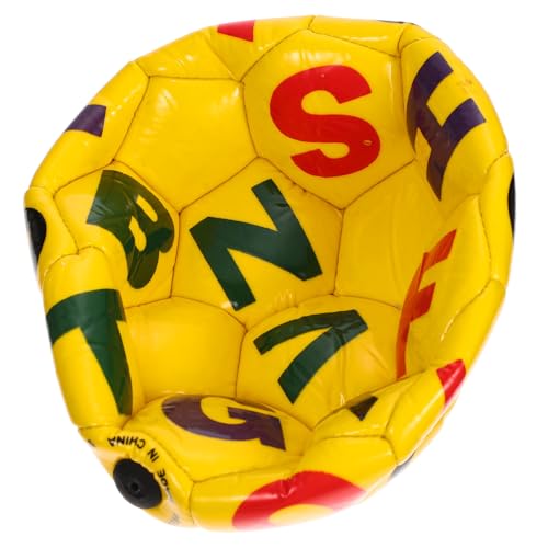 SOIMISS Aufblasbarer Fußball Ball aus Hochwertigem PVC Sicher und Luftdicht für Kleinkinder Fördert Koordination und Spielspaß Gelb Kreatives Buchstaben Design SOIMISS Aufblasbarer Fußball Ball aus Hochwertigem PVC Sicher und Luftdicht für Kleinkinder Fördert Koordination und Spielspaß Gelb Kreatives Buchstaben Design von SOIMISS