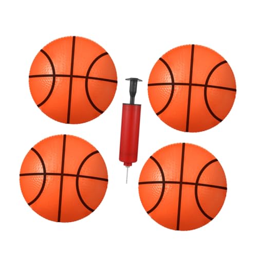 SOIMISS Aufblasbares Basketballspielzeug Teilig PVC Kunststoff Basketbälle mit Pumpe Strapazierfähig für Drinnen und Draußen Fördert Fingerfertigkeit und Bewegung Zufällige Farbe von SOIMISS