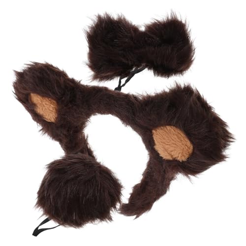 SOIMISS Bärenohren Stirnband Tierkostüm Zubehör für Halloween Cosplay Party Erwachsene Niedliches Leichtes Bequemes Kopfband Animal Ear Headband von SOIMISS