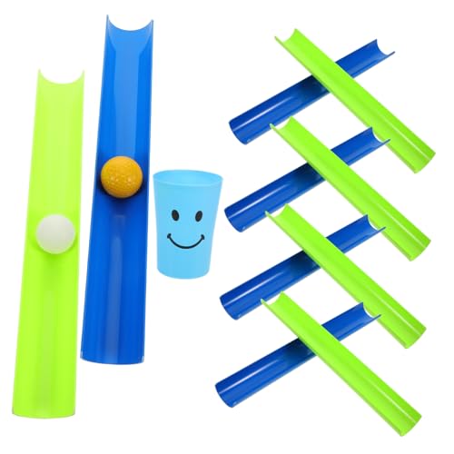 SOIMISS Balance trainingsspiel mit Teilen und Kugeln Outdoor Teamwork Spiel für Geburtstagspartys und Teambuilding mit Innovativem U förmigem Rillendesign Langlebiges Material Anpassbares von SOIMISS