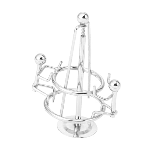 SOIMISS Balancierende Metallfigur Mini Wippe Dynamisches Schreibtischspielzeug Wissenschaftliche Schwebekugel Dekoration für Büro und Zuhause von SOIMISS