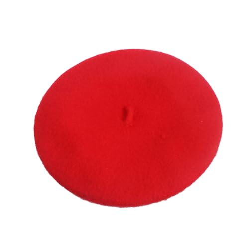 SOIMISS Baskenmütze Mädchen Warm Wollmütze Herbst Winter Rote Französische Prinzessin Mütze Bequem Modisch SOIMISS Baskenmütze Mädchen Warm Wollmütze Herbst Winter Rote Französische Prinzessin Mütze Bequem Modisch von SOIMISS