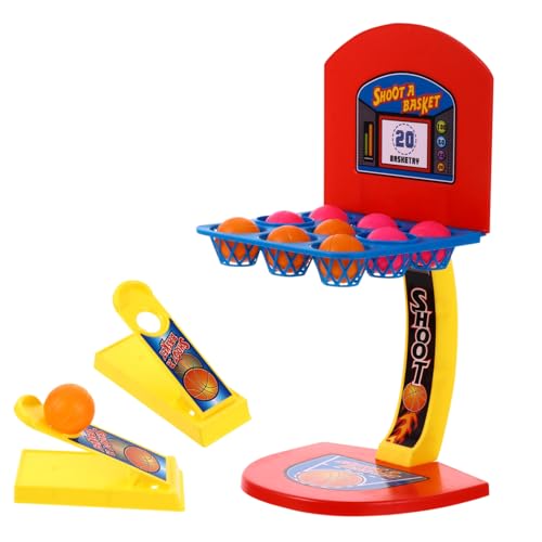 SOIMISS Basketball aus Langlebigem Kunststoff Interaktives Desktop Basketballspiel Hand Auge Koordination und Konzentration Einfach Montierbar Sicher von SOIMISS