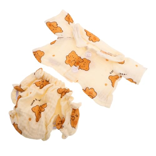 SOIMISS Bear Clothes Kuschelige Bär Schlafanzug Set Weiche Kawaii Puppenkleidung zum Selbermachen Kleine Bären Pyjamas für Stofftiere und DIY Plüschspielzeug SOIMISS Bear Clothes Kuschelige Bär Schlafanzug Set Weiche Kawaii Puppenkleidung zum Selbermachen Kleine Bären Pyjamas für Stofftiere und DIY Plüschspielzeug von SOIMISS