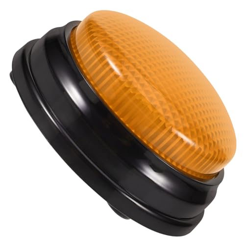 SOIMISS Beleuchteter Sound Button Buzzer Karnevalsspiel Für Gameshow Buzzer Rush Who Button Sportbetrieben Sprachgesteuert YouTube Buzzer Board Ja Gelb Kunststoff von SOIMISS