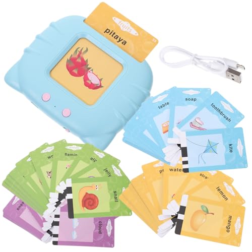 SOIMISS Bilinguales Lernspielzeug mit Karten Spielerische Sprachtherapie für Interaktive Vorschul Lernkarten mit Bild für Frühkindliche und Sensorische Unterstützung von SOIMISS